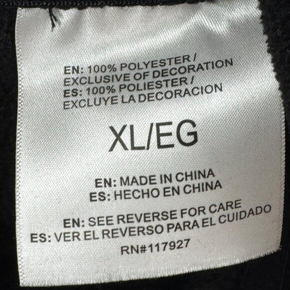 Reebok Mens Black 1/4 Zip Lightweight Fleece Pullover XL - Picture 5 of 6